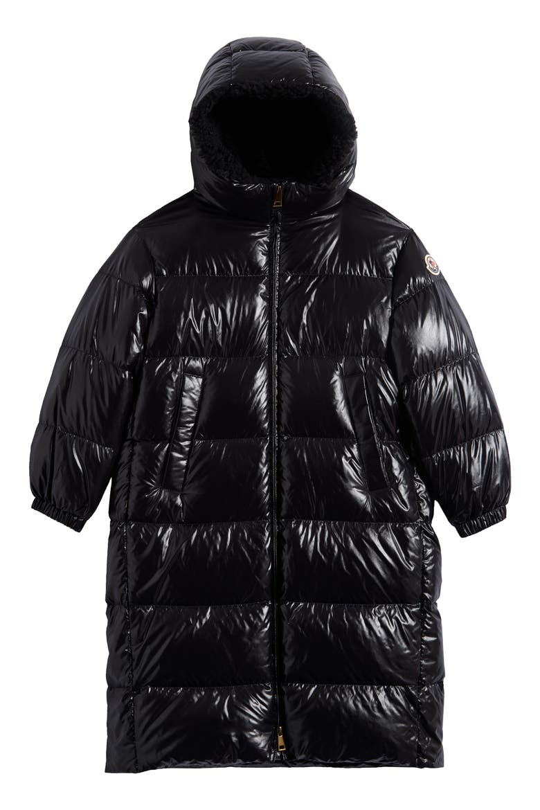 Kids' Ganevry Long Down Parka, Main, color, BLACK
