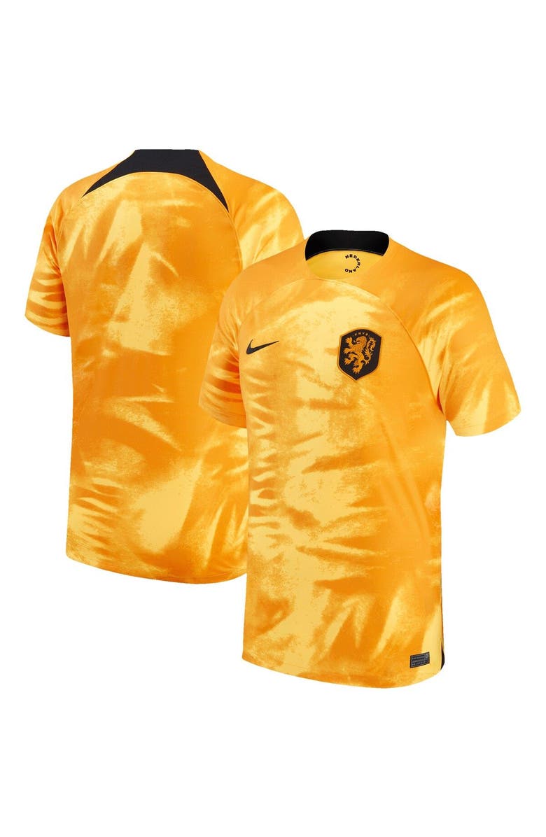 Nike Youth Nike Orange Netherlands National Team 2022/23 Home Breathe Stadium Replica Blank Jersey, Main, color,