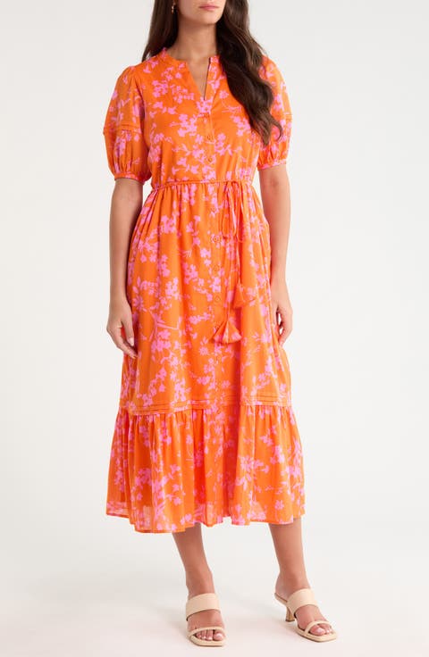 Lizeth Floral Cotton Shirtdress