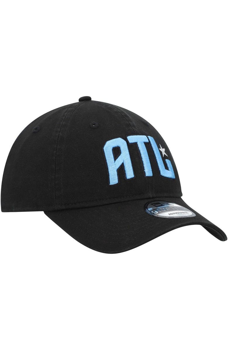 New Era Men's New Era Black Atlanta Dream Core Logo 9TWENTY Adjustable Hat, Alternate, color,