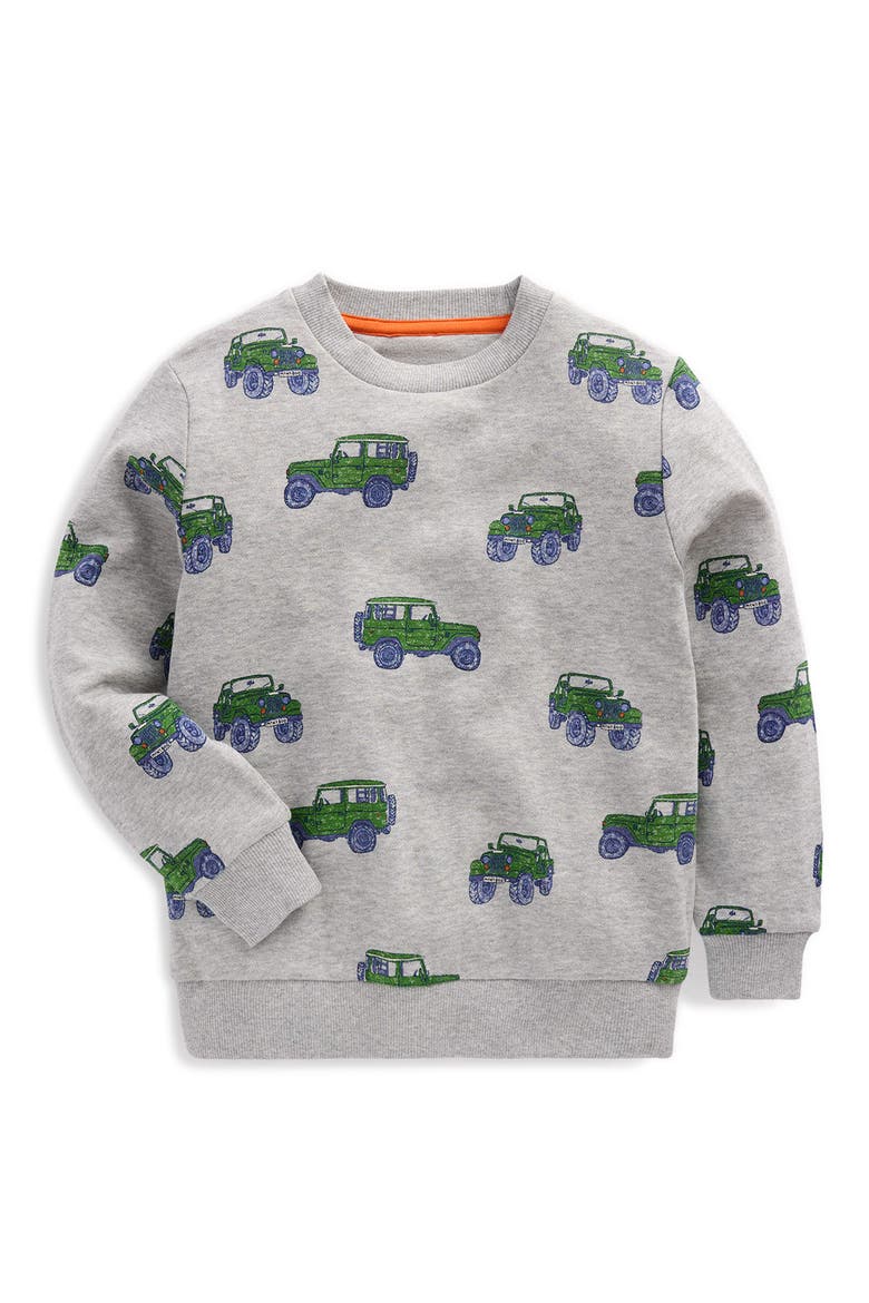 Kids' Everyday Graphic Sweatshirt, Main, color, GREY MARL JEEP