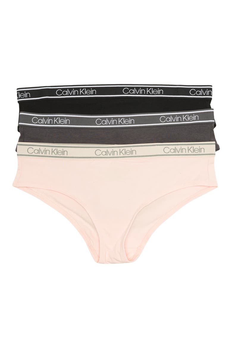 Comfort Mid Rise Hipster - Pack of 3, Main, color, BLCK / NYMPHS T