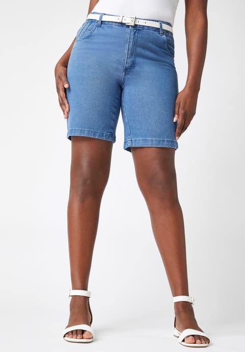 Classic Cotton Denim Shorts (Plus Available)