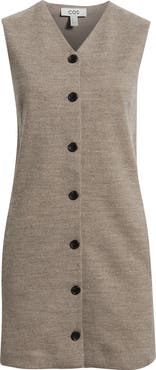 COS Wool & Cotton Blend Shift Minidress
