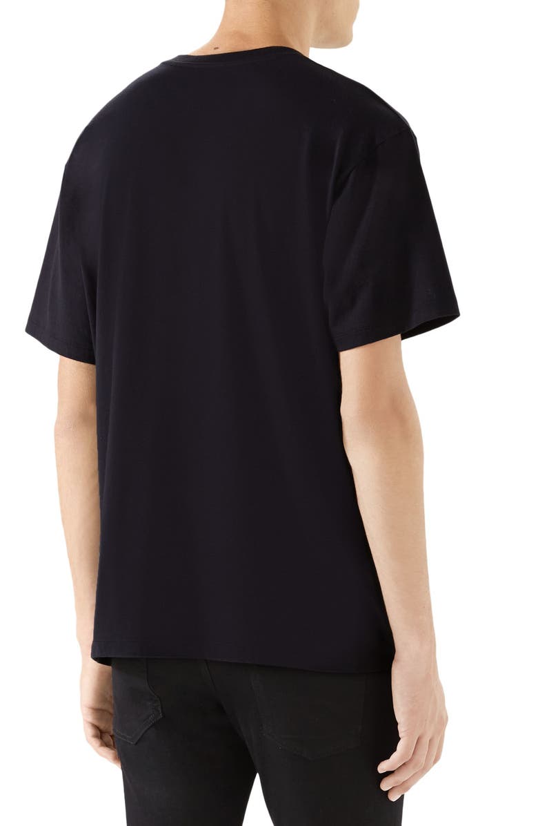 Gucci Iridescent Logo Graphic Tee, Alternate, color, 