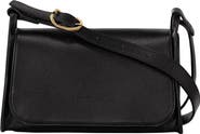 Longchamp Medium Le Foulonné Leather Crossbody Bag