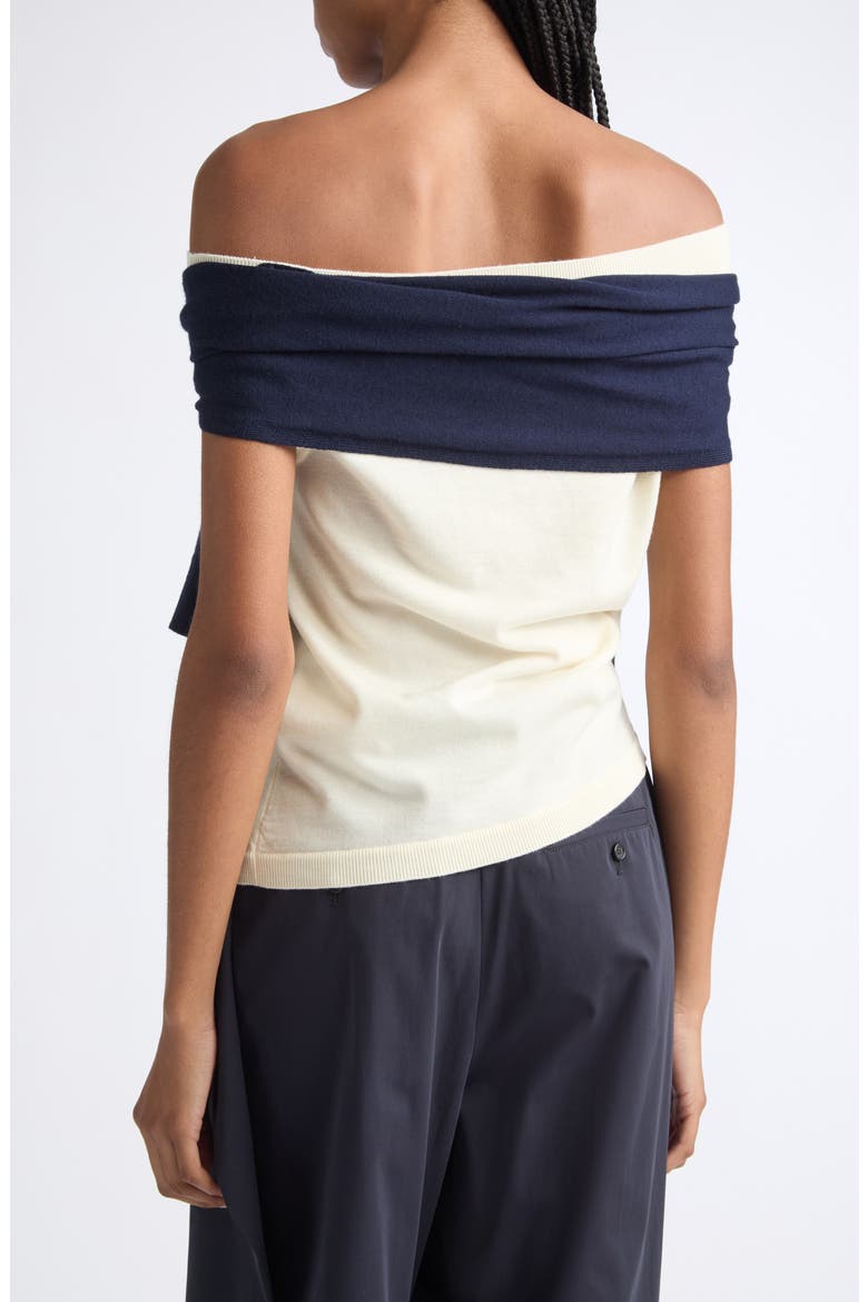 Off the Shoulder Cardigan, Alternate, color, OFF WHITE