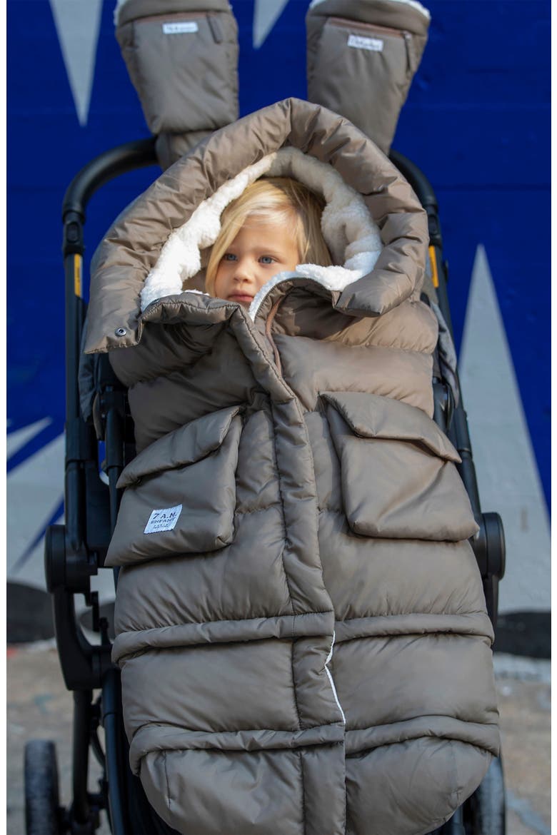 212 evolution® Extendable Stroller & Car Seat Waterproof Footmuff, Alternate, color, CHESTNUT