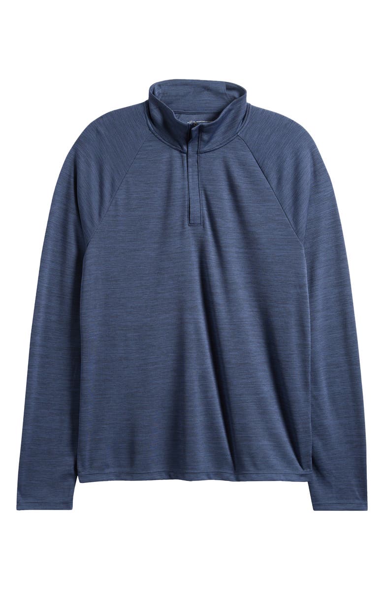 Zella Course Quarter-Zip Pullover, Alternate, color, Navy Eclipse