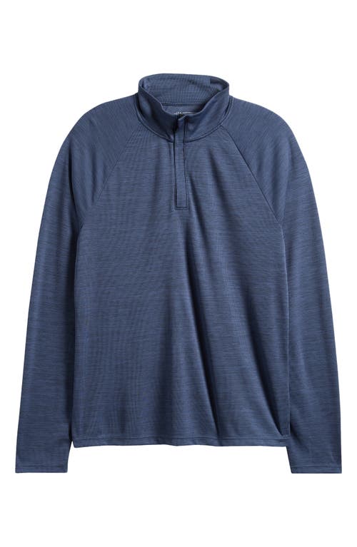 Zella Course Quarter-zip Pullover In Navy Eclipse