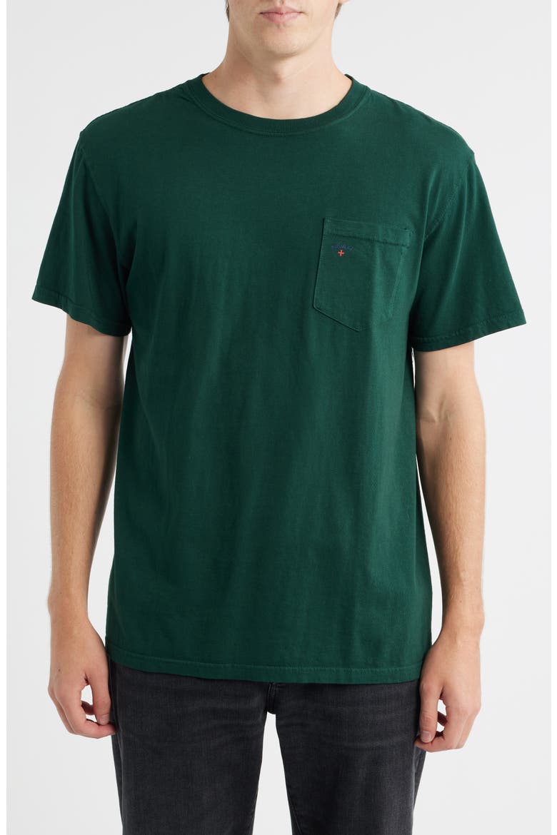 Core Logo Pocket T-Shirt, Main, color, DARK GREEN