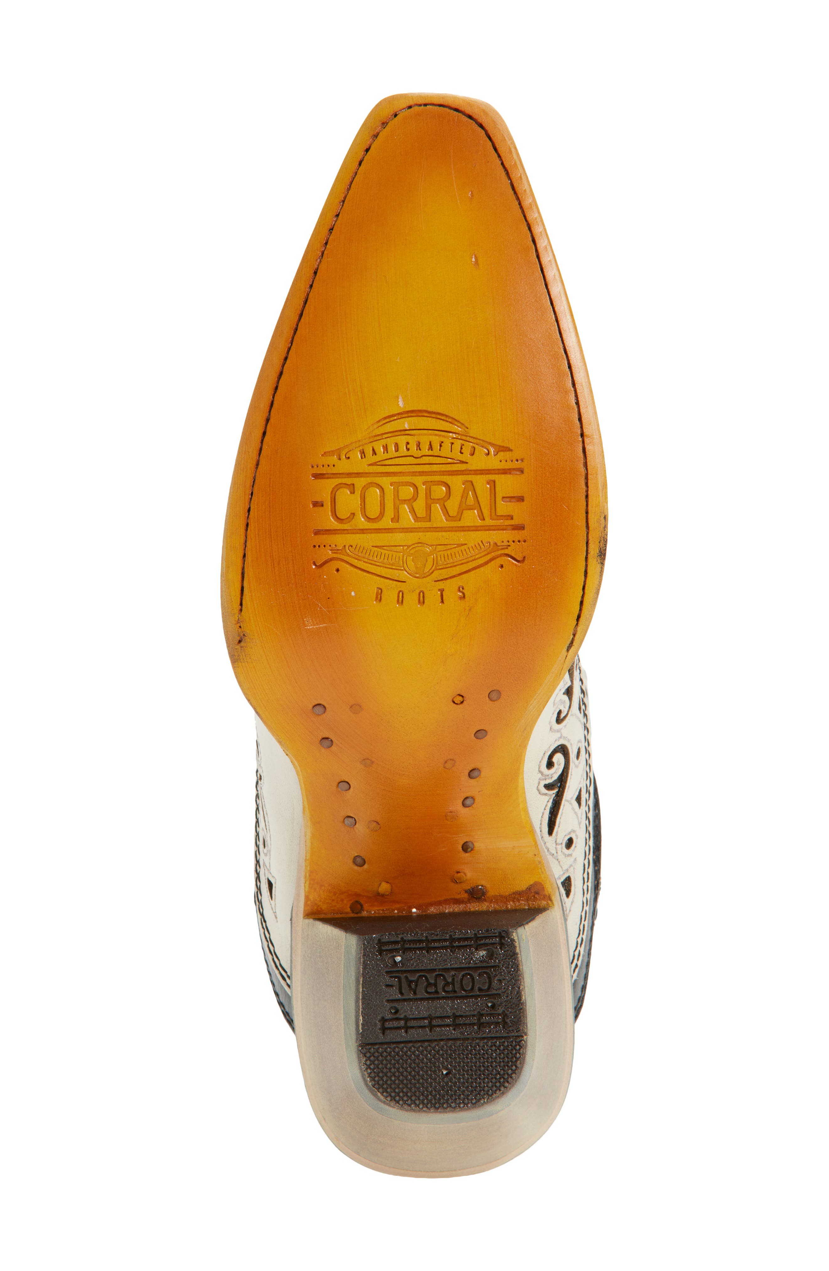 CORRAL Stud & Overlay Western Boot, Alternate, color, 