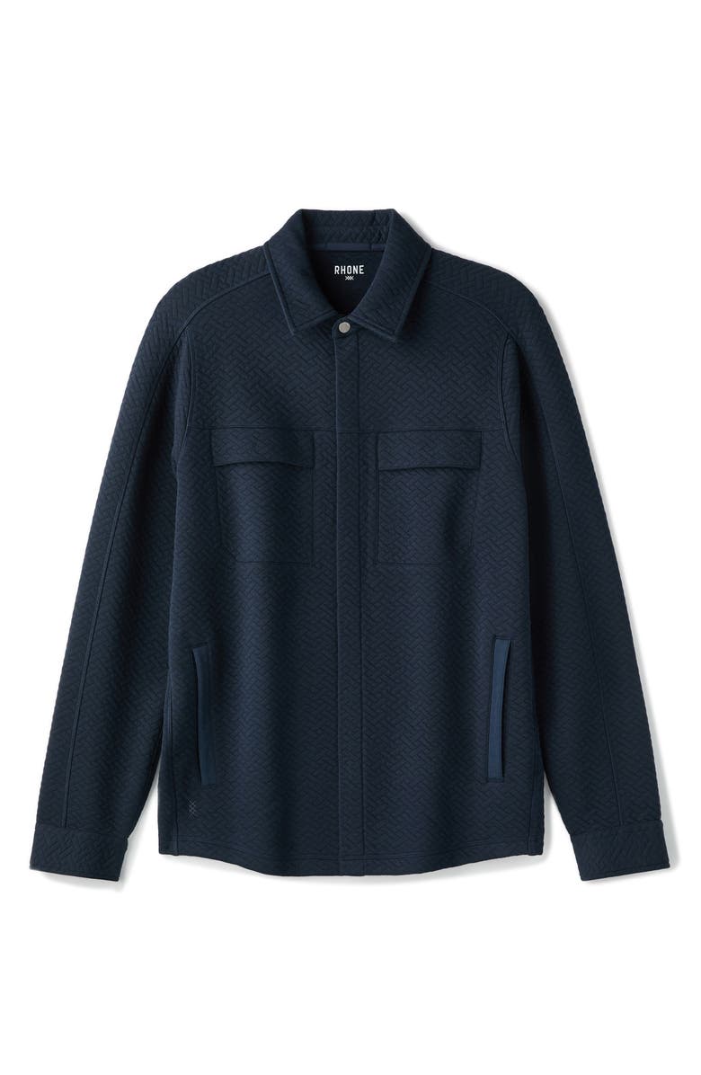 Rhone Weekend Quilted Shacket, Alternate, color, True Navy