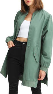 Belle & Bloom BELLE AND BLOOM Chasing You Long Bomber Jacket