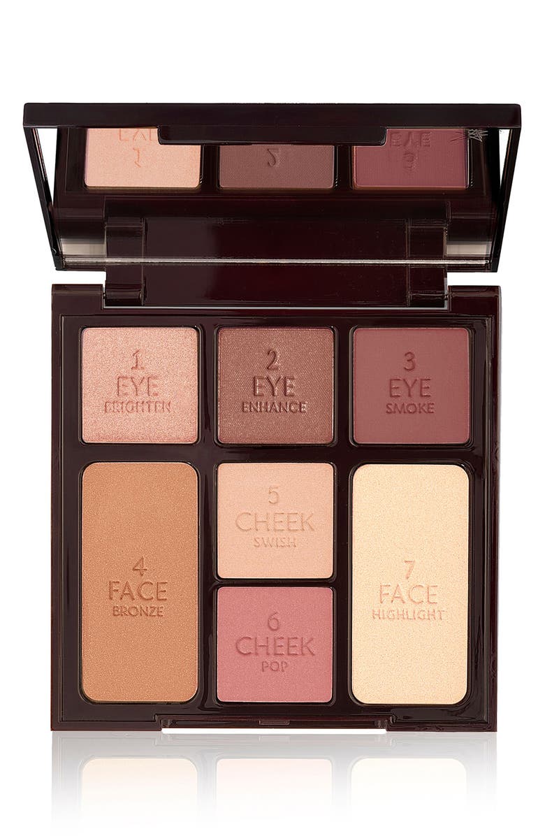 Charlotte Tilbury Instant Look in a Palette Gorgeous Glow Complete Face Palette, Main, color, 