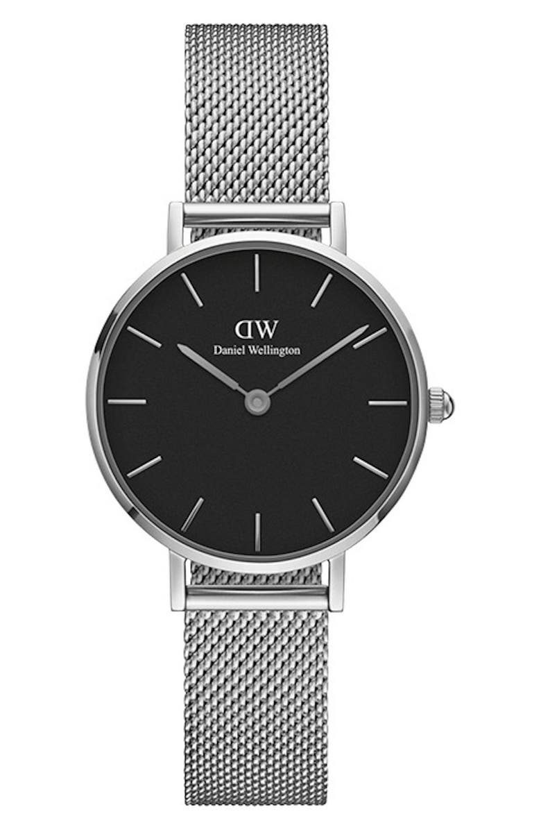 Daniel Wellington Classic Petite Mesh Strap Watch, 28mm, Main, color,