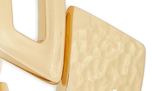 Saachi Geometric Hinged Bypass Bracelet In Gold