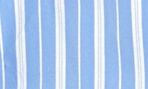 English Factory Stripe 3d Rosette Shirt In Powder Blue