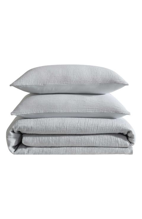 Washed Textured Duvet Cover & Shams Set