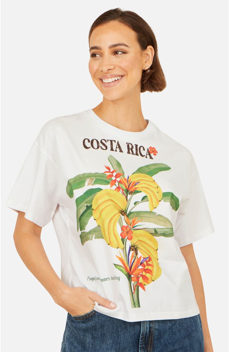 Yumi Costa Rica Cotton T Shirt, Alternate, color, White