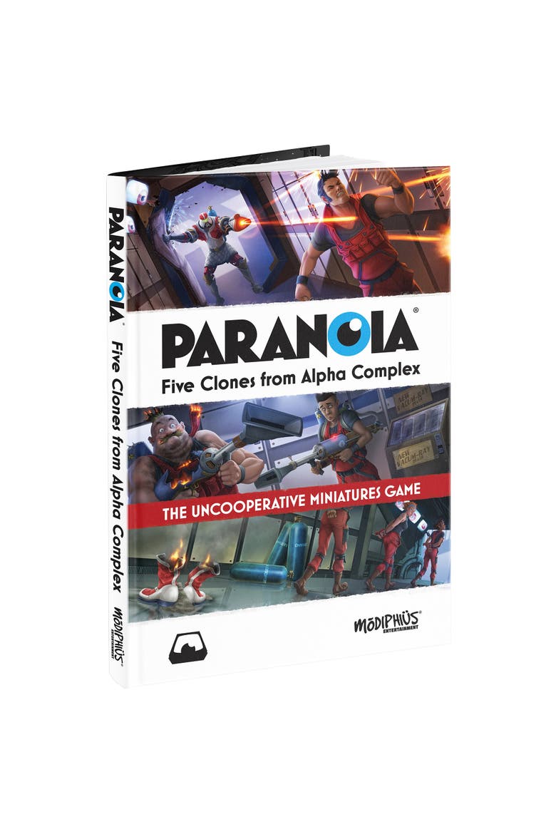 Modiphius Entertainment Paranoia Five Clones from Alpha Complex - RPG Book, Main, color, Multicolored