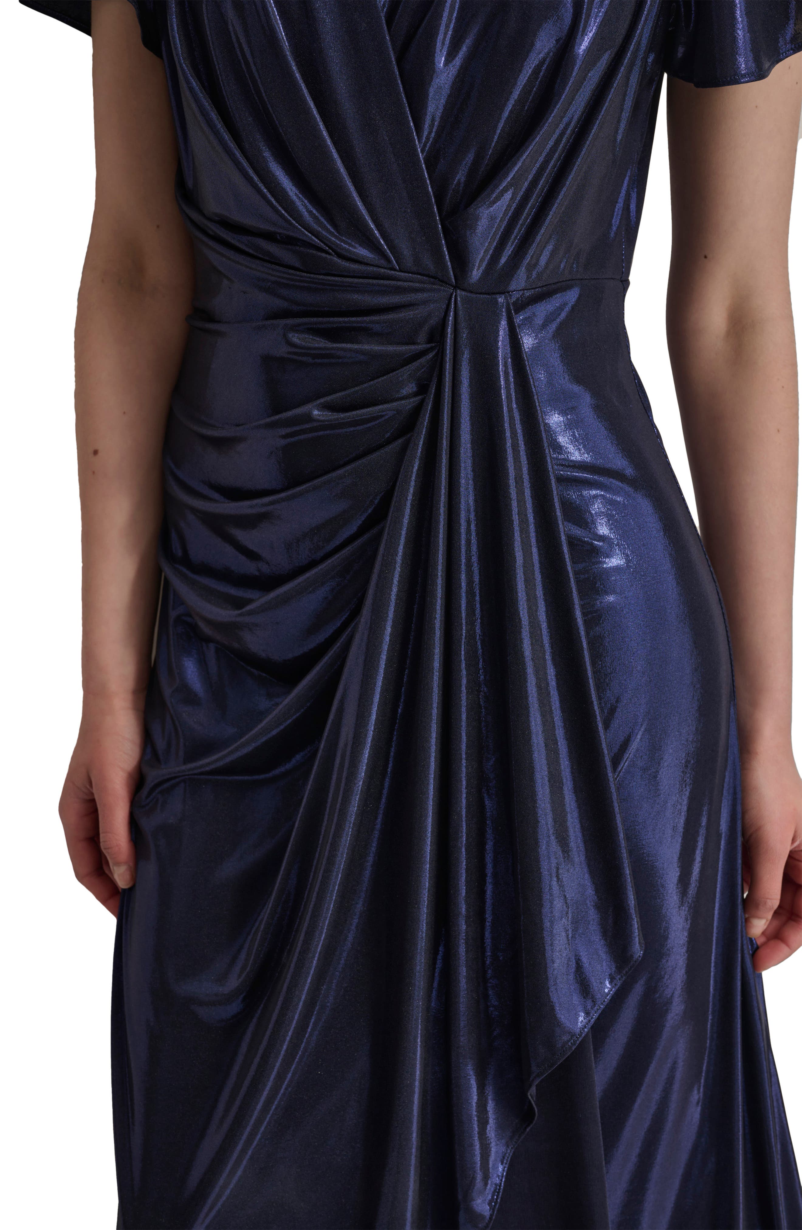 Faux Wrap Maxi Dress