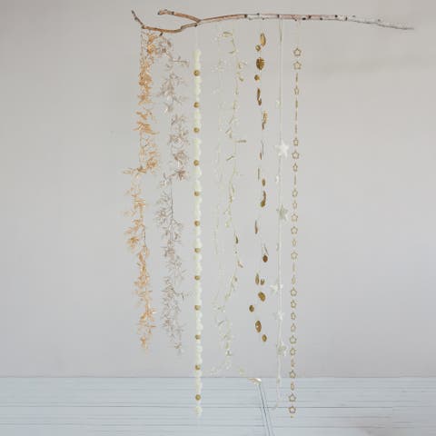 Acrylic Crystal and Faux Pearl Garland
