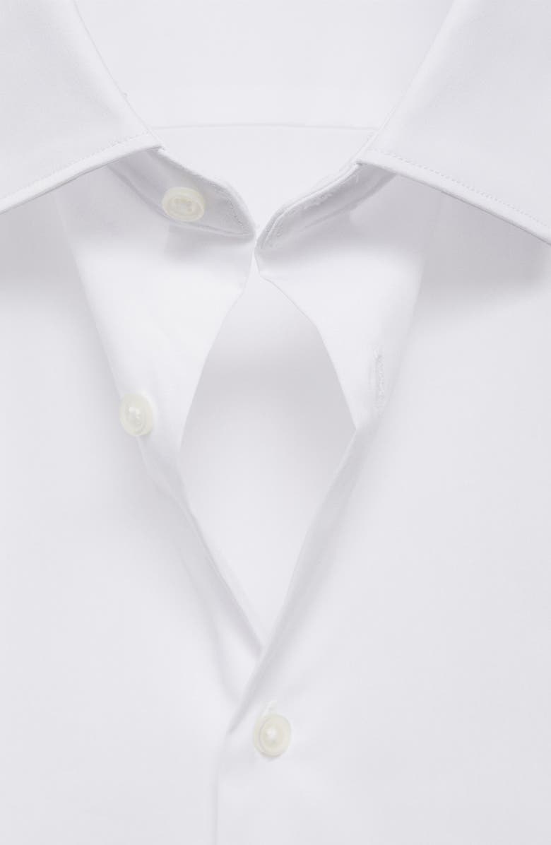 MANGO Stretch Button-Up Shirt, Alternate, color, White