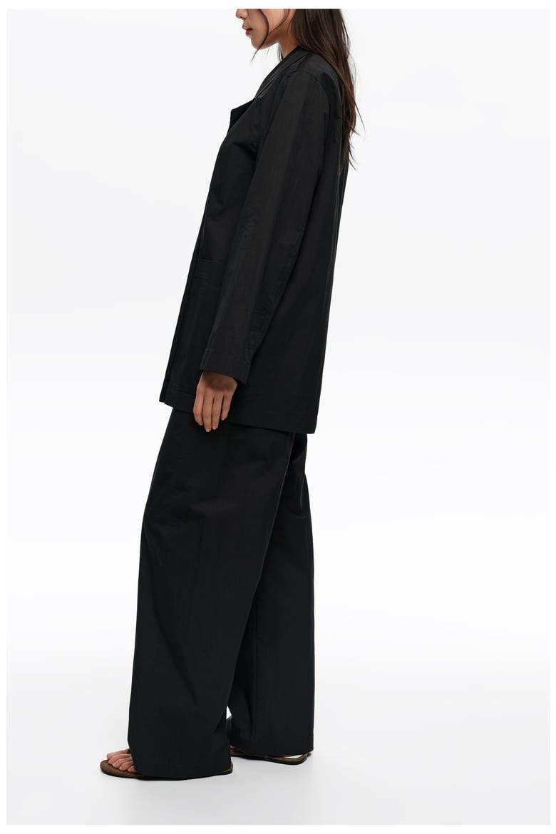 Barrel Trousers With Stitching, Alternate, color, BLACK