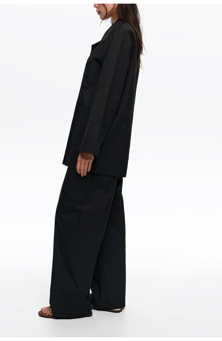 Bimba y Lola Topstitched Tailored Jacket, Alternate, color, Black