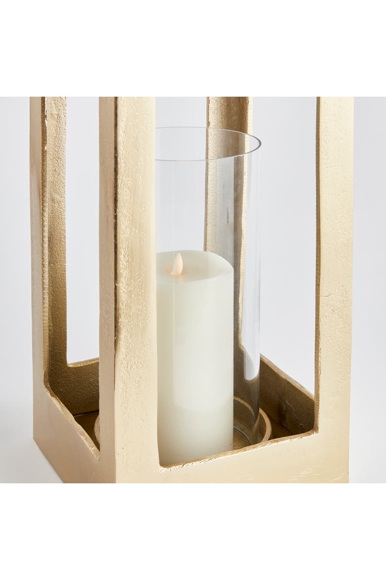 Isabella Lantern Candle Holder Large, Alternate, color, Gold