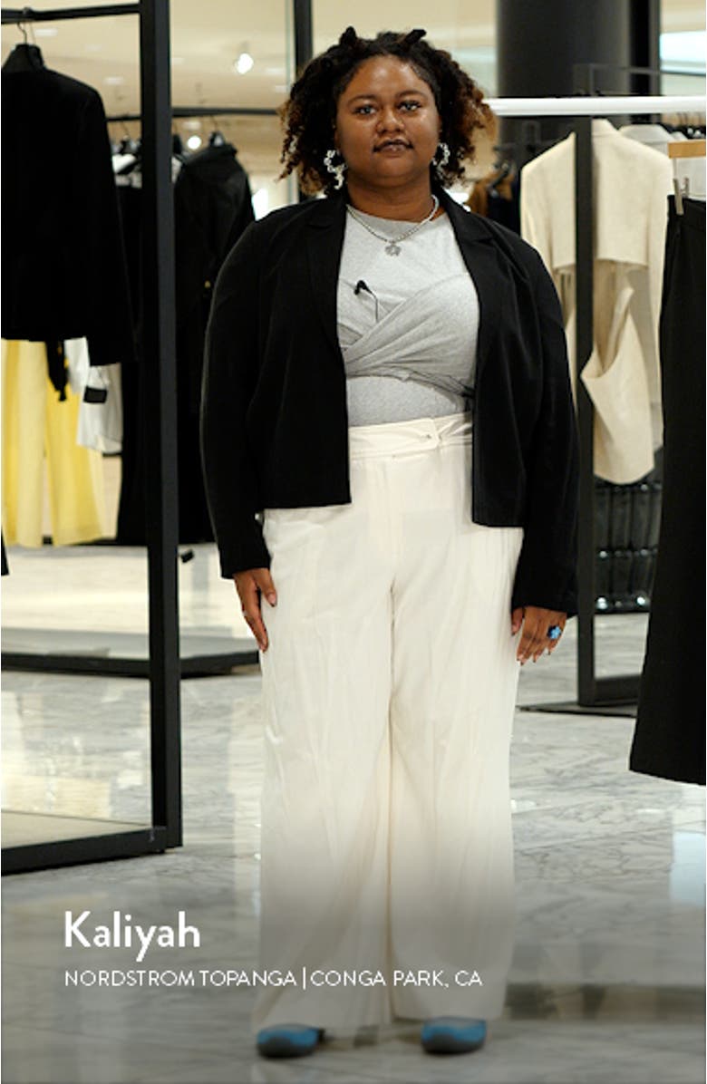 Open Front Silk Blazer, sales video thumbnail