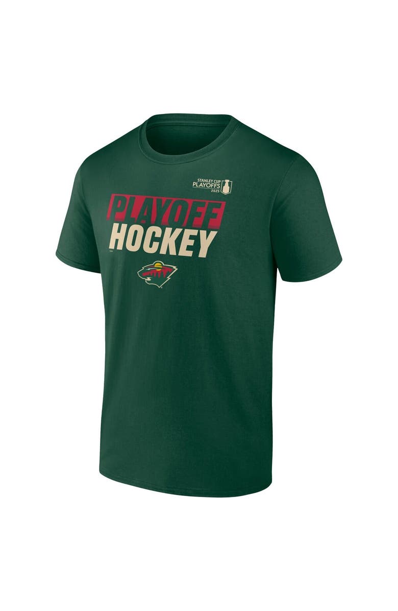 FANATICS Men's Fanatics Green Minnesota Wild 2025 Stanley Cup Playoffs Breakout T-Shirt, Alternate, color, 