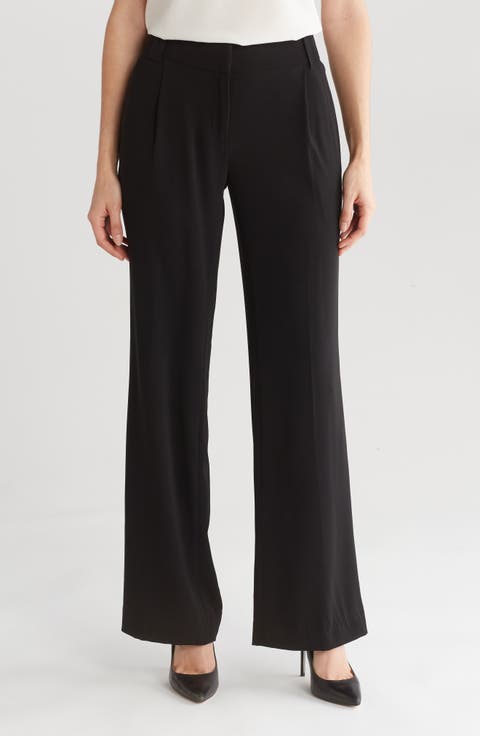 Soft Pleat Texture Trousers