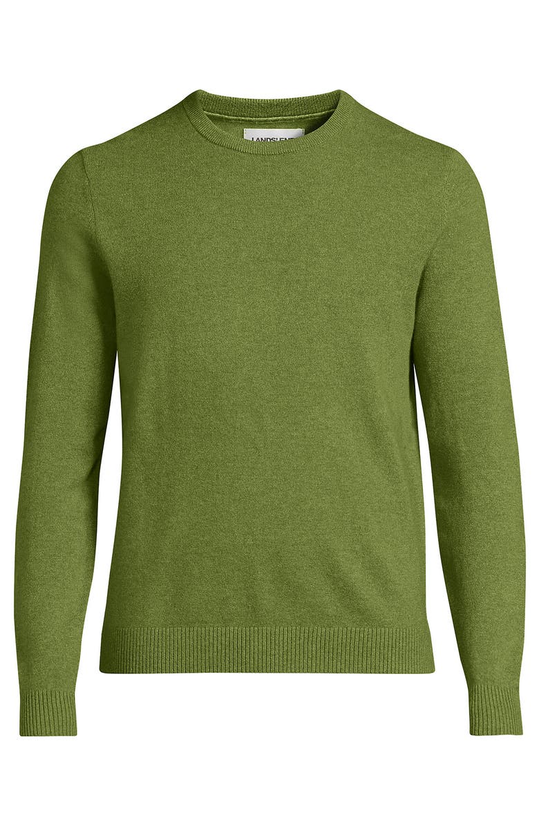 Lands' End Fine Gauge Cashmere Sweater, Alternate, color, Vintage Olive Drab