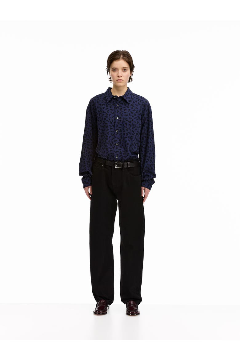 Leopard Shirt, Alternate, color, Navy