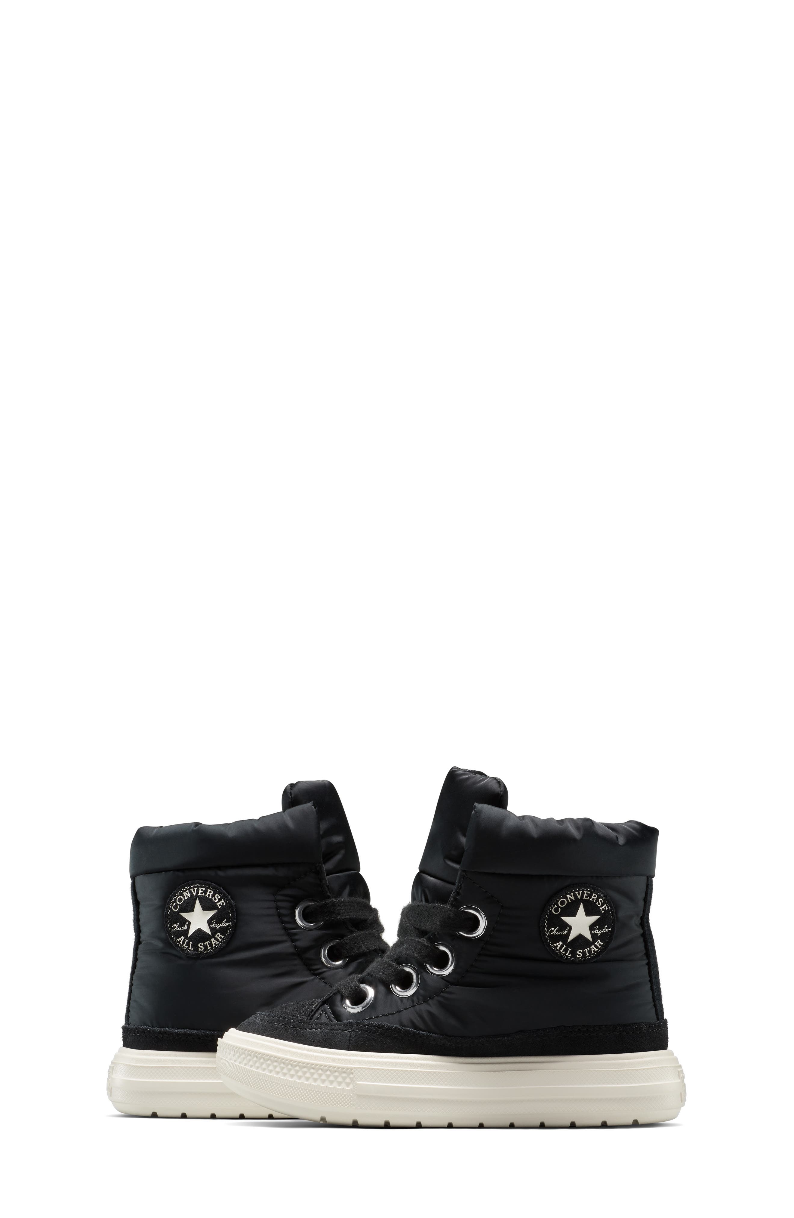 Converse Kids
 Chuck Taylor<sup
®</sup
 All Star<sup
®</sup
 Elements High Top Sneaker, Alternate, color, Black/ Egret/ Black