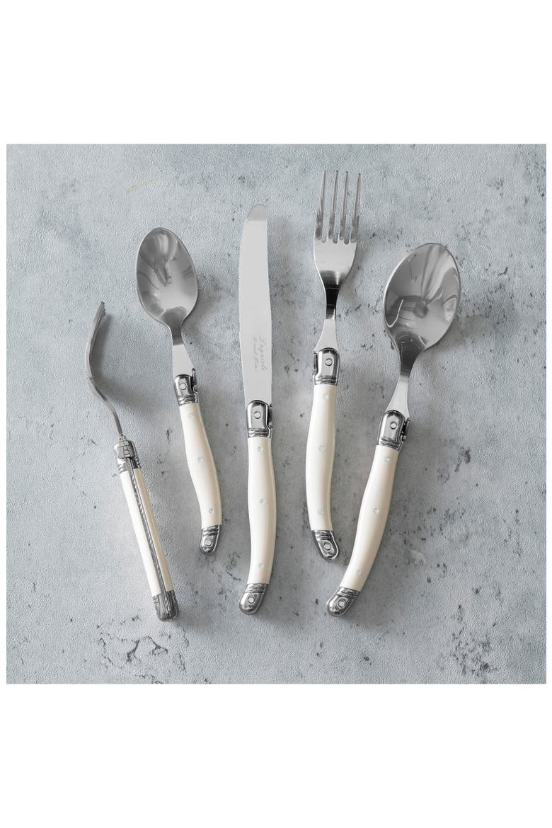 20-Piece Laguiole Connoisseur Flatware Set, Alternate, color, IVORY