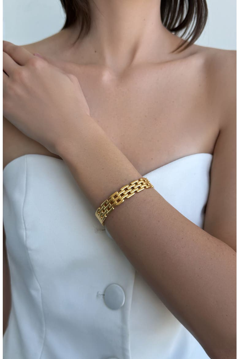 Chain Link Bracelet, Alternate, color, GOLD