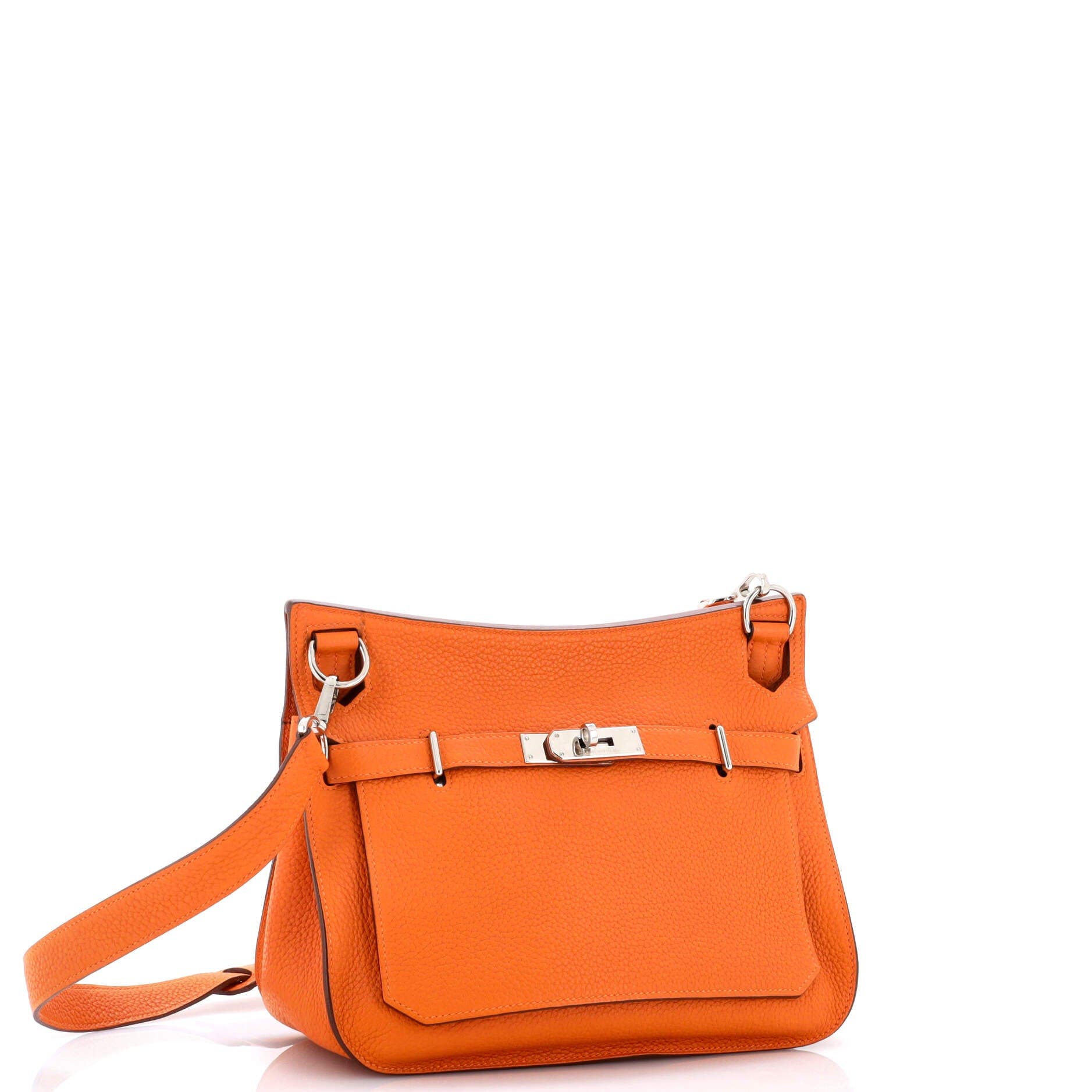 Pre-Owned Hermes Jypsiere Bag Clemence 28, Alternate, color, Orange H