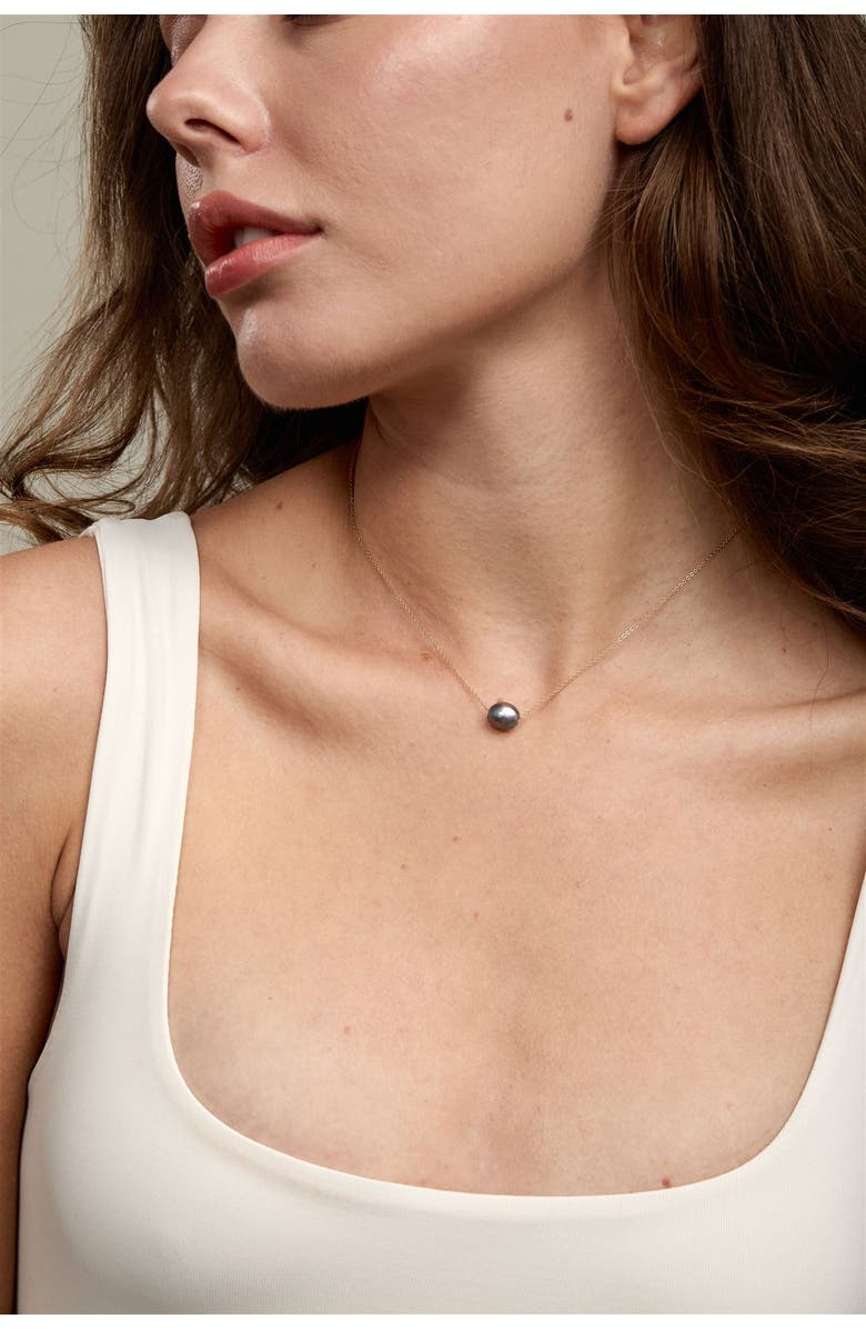 Set & Stones Charlize Pearl Necklace, Alternate, color, Gold / Peacock