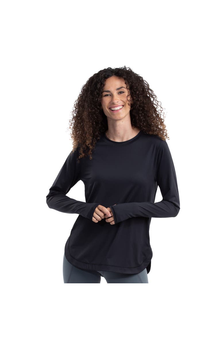 BloqUV Women's Scallop Top Relaxed, Main, color, Black