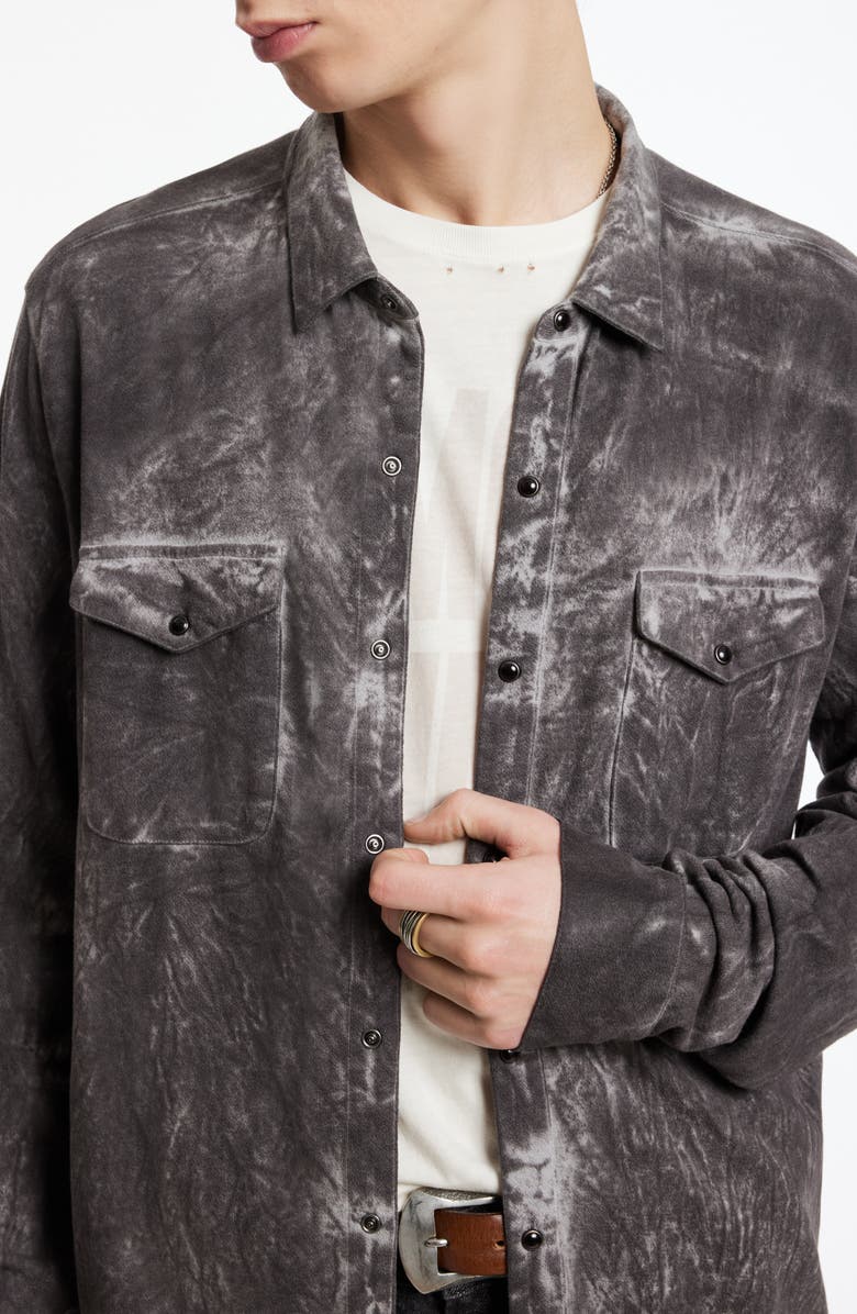 John Varvatos Arvon Cotton Snap-Up Shirt, Alternate, color, 