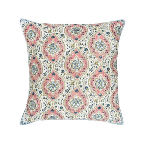 26" x 26" Freddie Hibiscus Cotton Euro Sham - Machine Washable