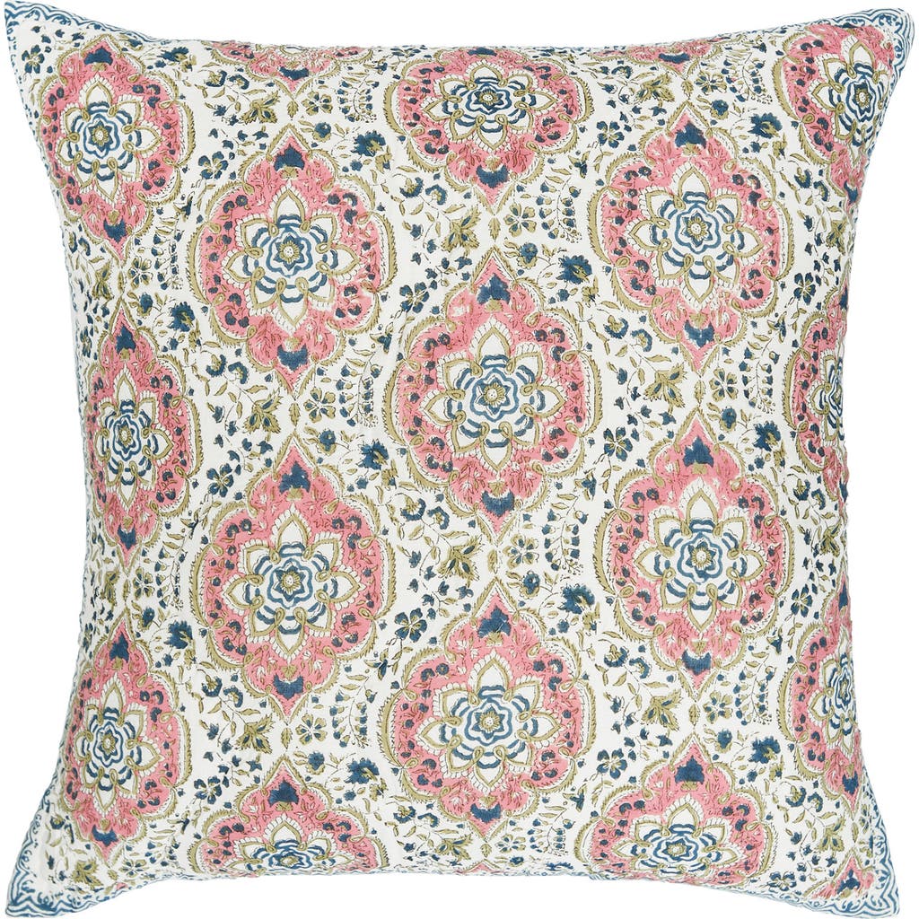 Carol & Frank 26" X 26" Freddie Hibiscus Cotton Euro Sham In Multi