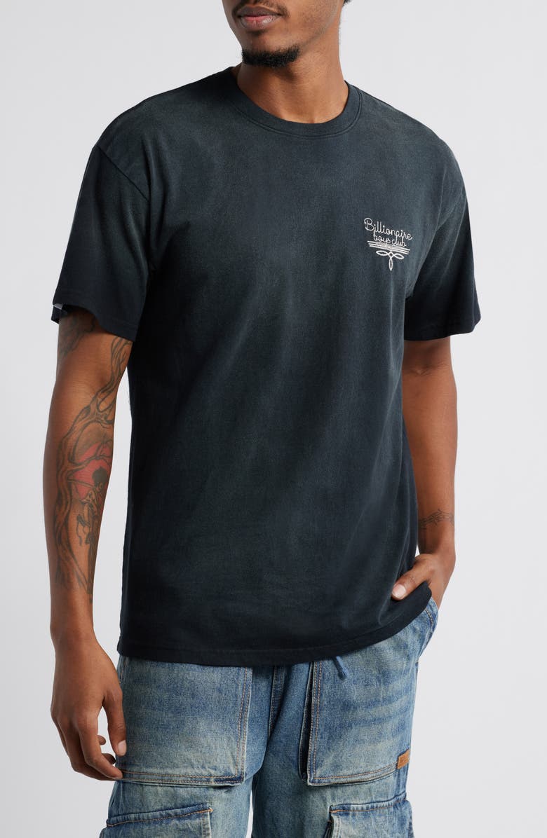 Billionaire Boys Club North Star Logo Embroidered Cotton Graphic T-Shirt, Main, color,