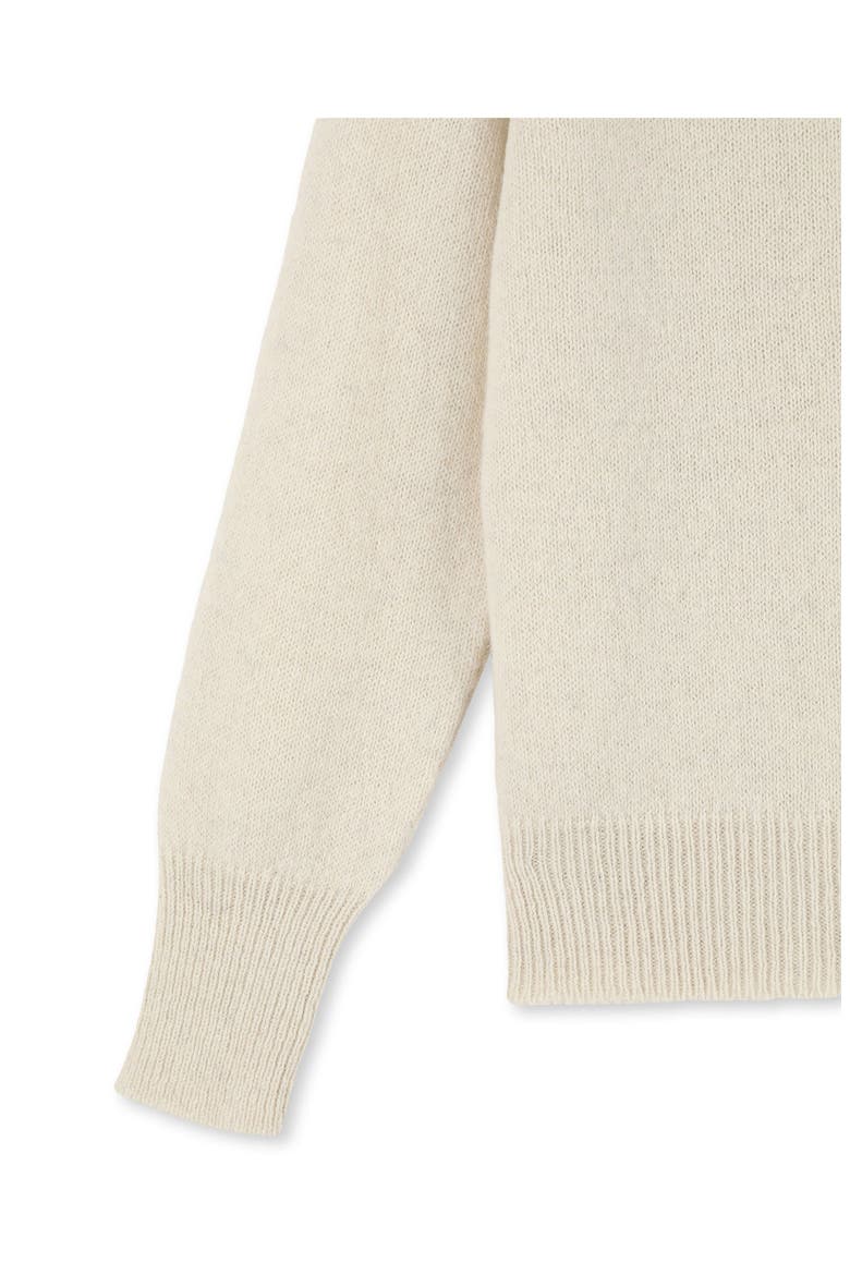 Piero High Neck Alpaca Wool Sweater, Alternate, color, OFF WHITE