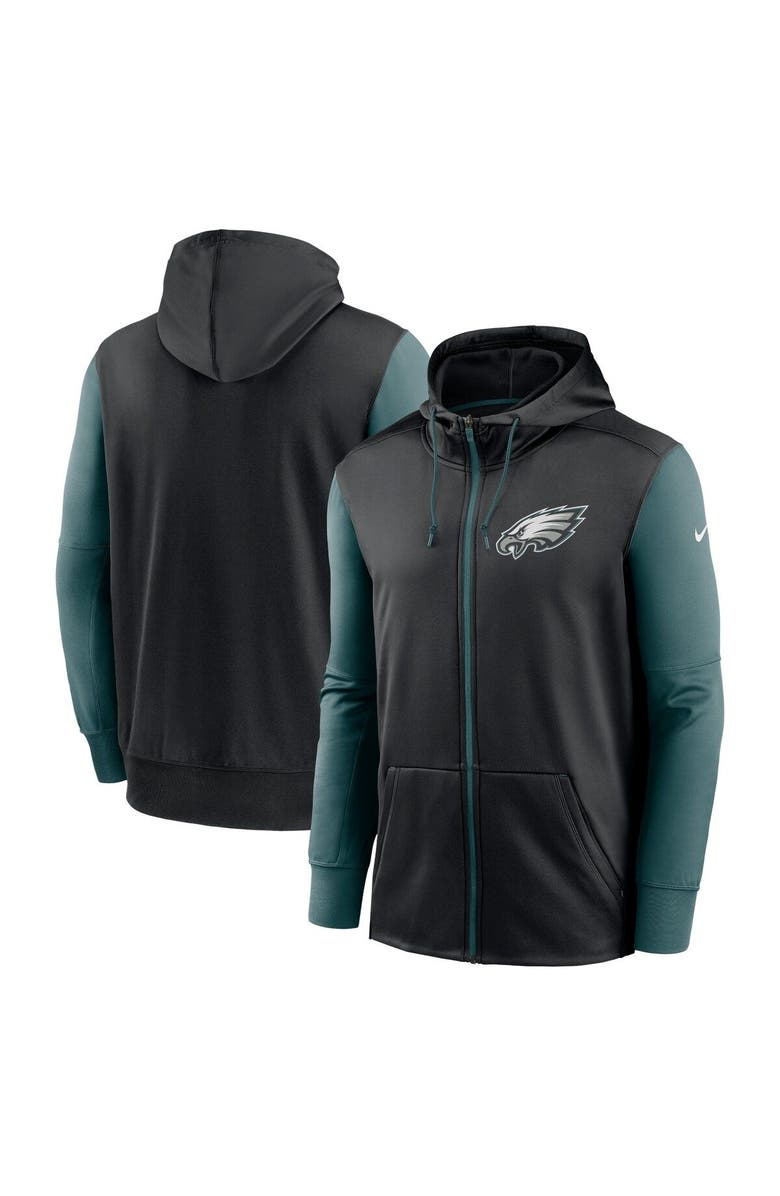 Nike Men's Nike Black Philadelphia Eagles Performance Full-Zip Hoodie, Main, color,