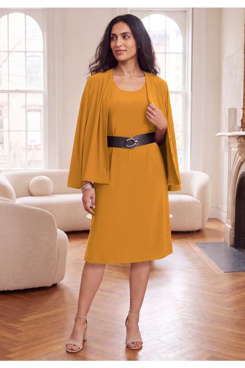 Stretch Knit 4-Piece Wardrober, Alternate, color, RICH GOLD