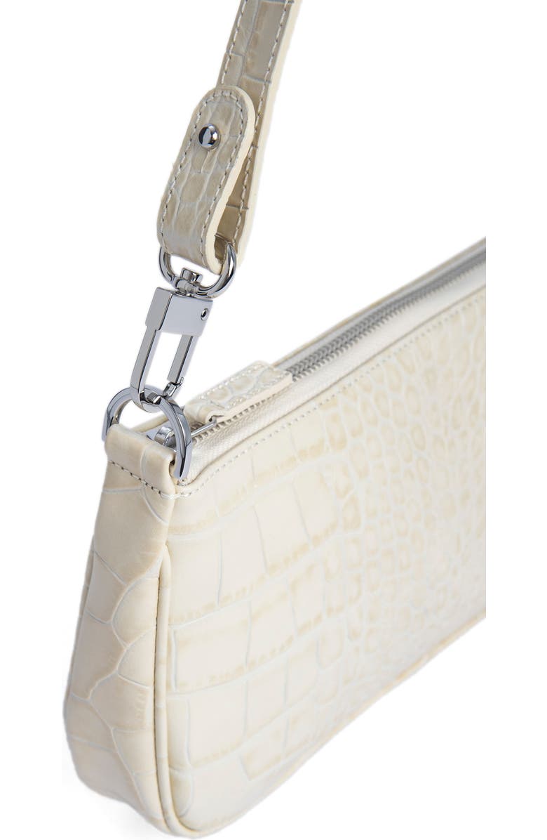 By Far Rachel Croc Embossed Leather Bag, Alternate, color,